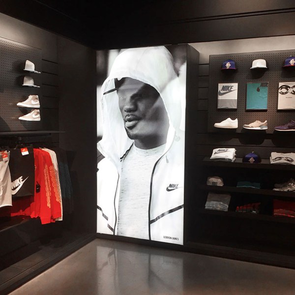 Nike SEG Backlit Fabric Graphics for Frameless Light Boxes